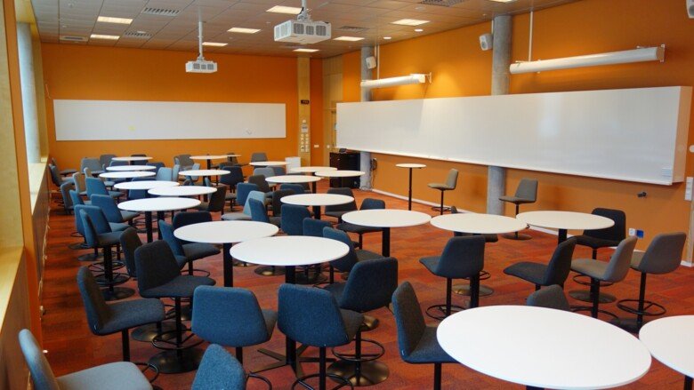 Bookable premises in ANA23 at KI Campus Flemingsberg, 50-90 seats.