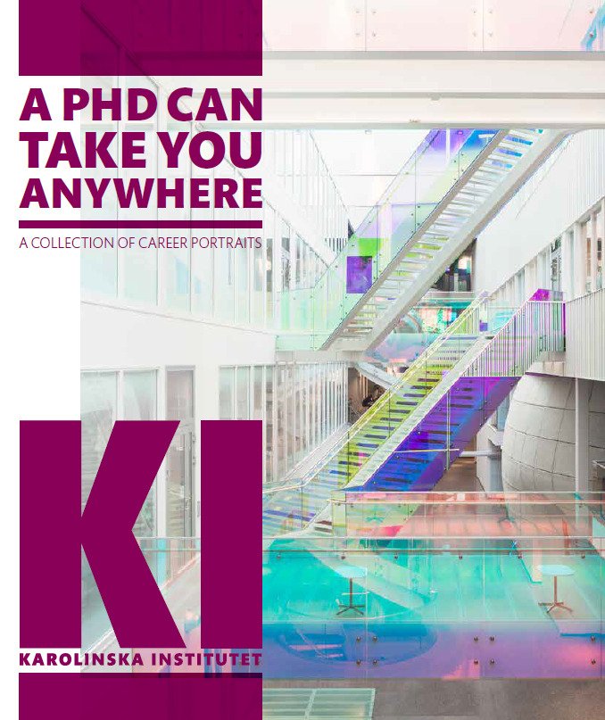 Bild på katalogen "A PhD can take you anywhere"