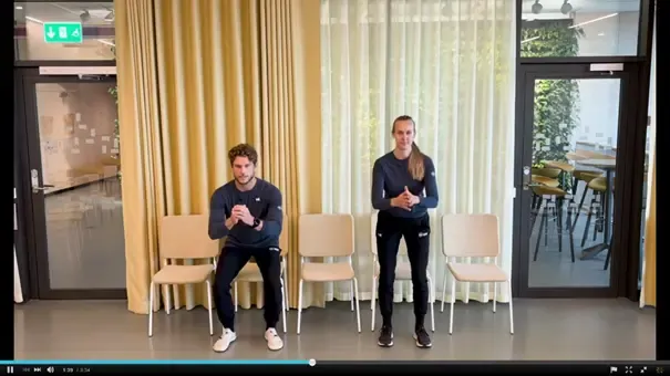 Hälsohubben visar en aktiv paus