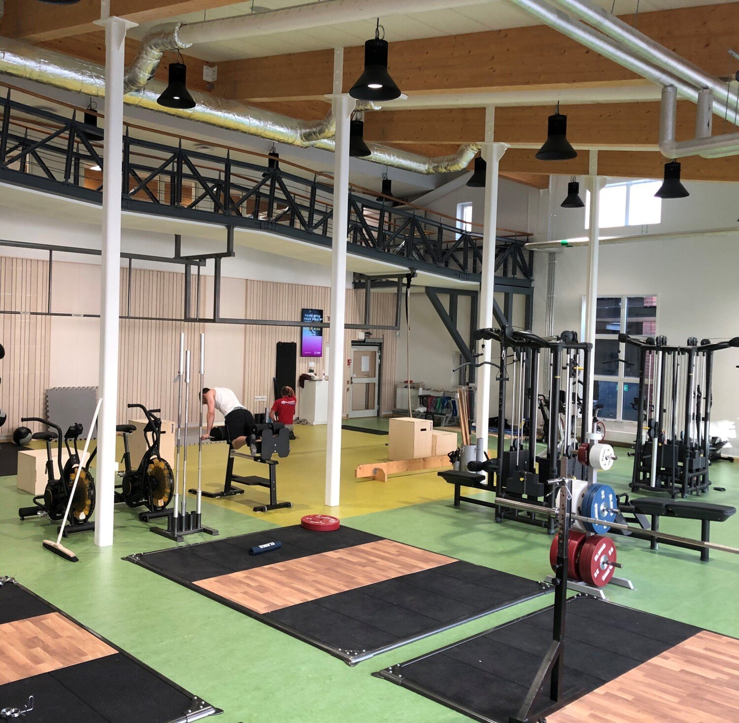 Bild på gymmet på Solna Campus