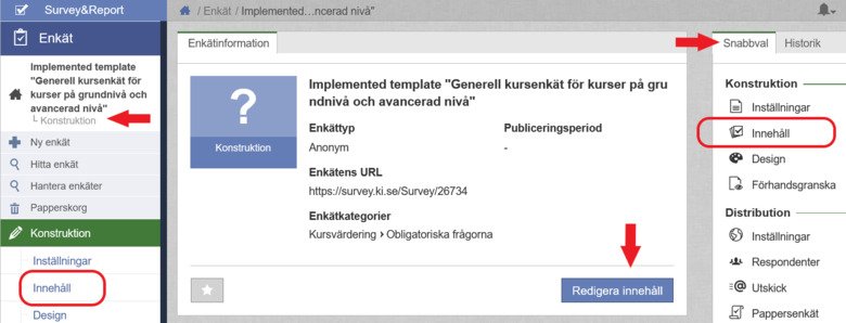 KI Survey - Dashboard för enkät Konstruktion