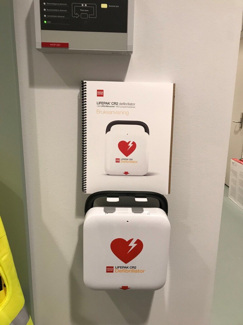 Defibrillator in Biomedicum