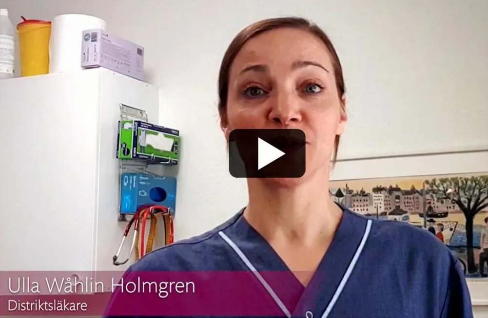 En läkare i primärvården som pratar om peer learning