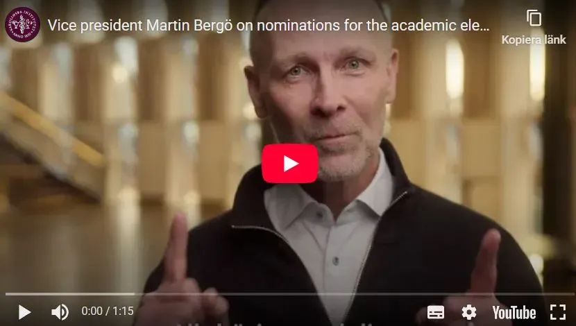 Akademiska valen Martin Bergö youtube