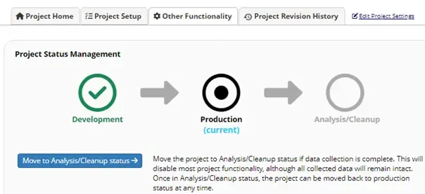 REDCap move to Analysis/Cleanup