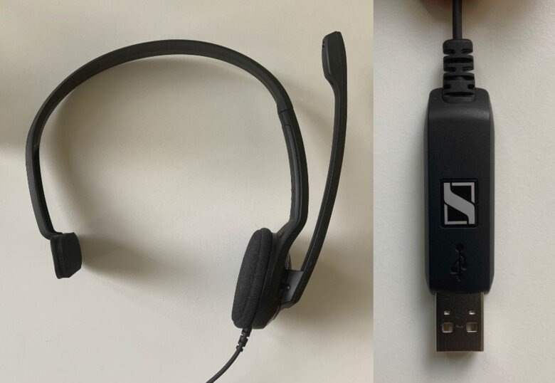 Förslag på headset: Sennheiser PC7