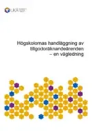 Bild på vägledningsrapport från Universitetskanslersämbetet.