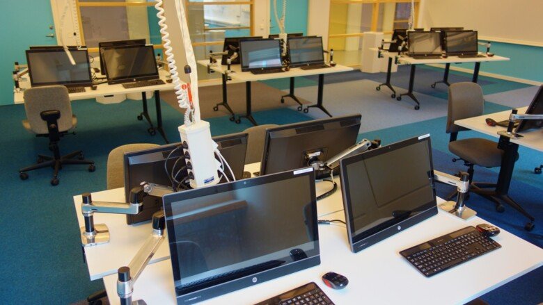 Computer lab room Grace Hopper at KI campus Solna