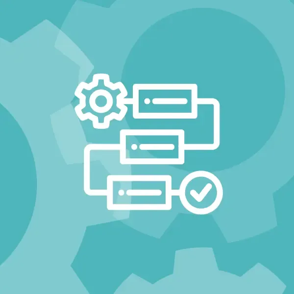 Dekorativ illustration som symboliserar ett planerat arbetssätt