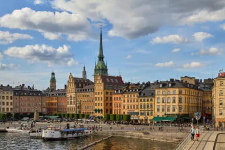 Vy över gamla stan i Stockholm