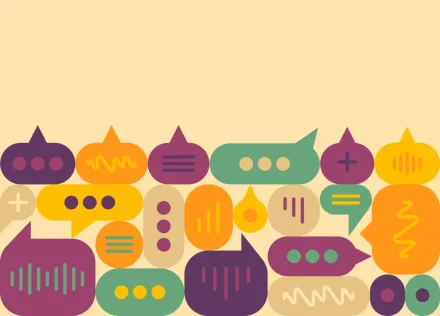 pratbubblor i olika färger