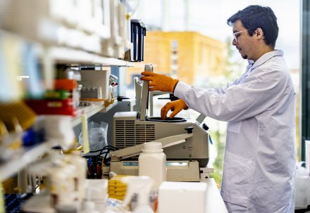 Detaljbild från labb