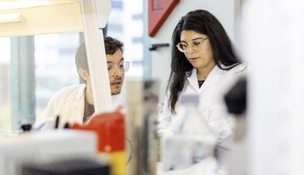 Detaljbild från labb